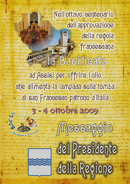 Messaggio del Presidente della Regione Basilicata